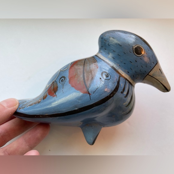 Vintage Tonala Mexico birds. Lot of two - Picture 2 of 9